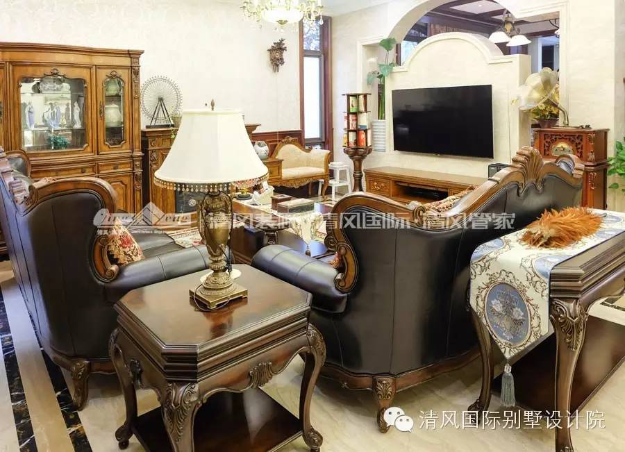 實拍清風裝飾，美式古典樣板房，體味得體有度的優雅