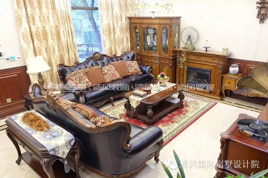 實拍清風裝飾，美式古典樣板房，體味得體有度的優雅