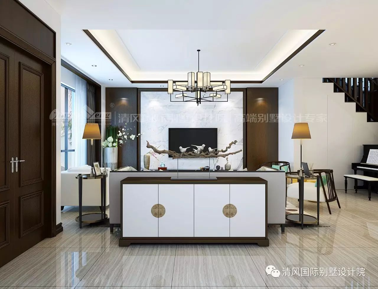 賞·析 | 傳統(tǒng)與現(xiàn)代的碰撞，新中式之家的完美演繹。