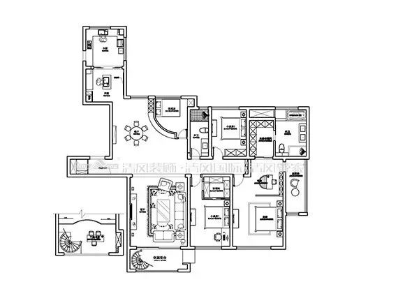 賞·析丨給都市生活的您一處僻靜之所的混搭美式風
