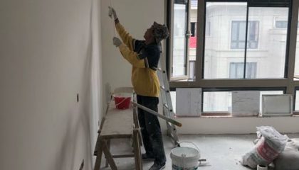 石湖桃花源油漆階段