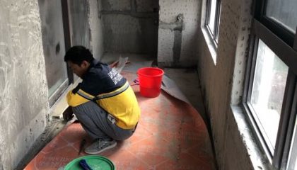 旭輝壹號院油漆階段