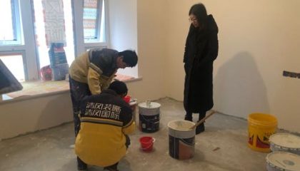 碧堤雅苑油漆階段