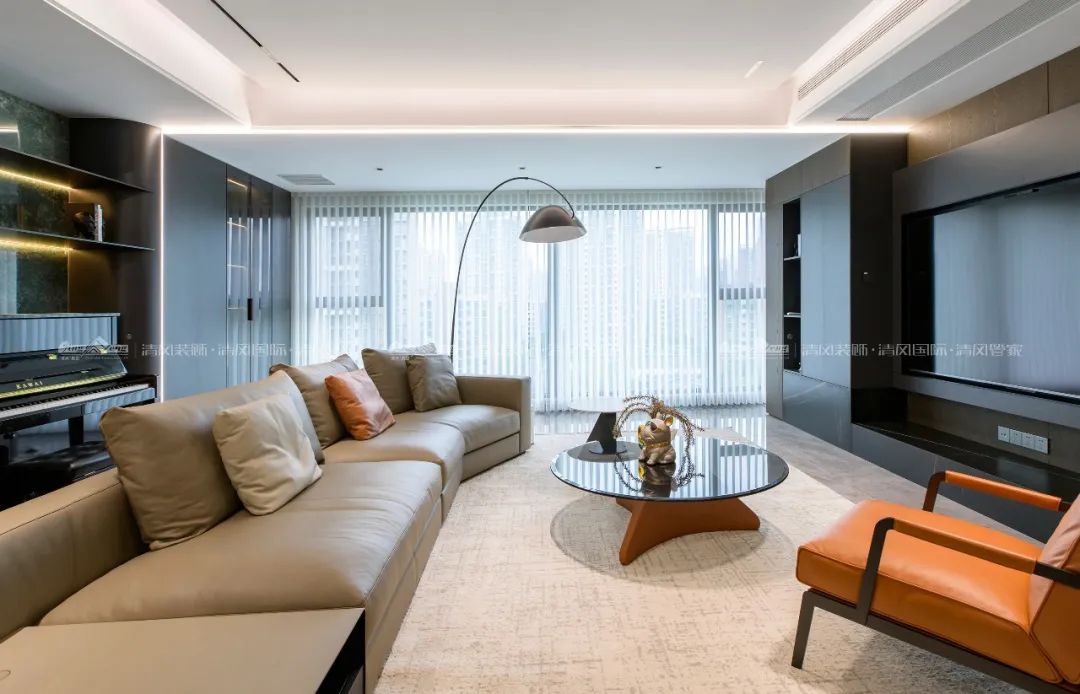 賞·析|198㎡現(xiàn)代輕奢，與精致主義撞個(gè)滿(mǎn)懷！