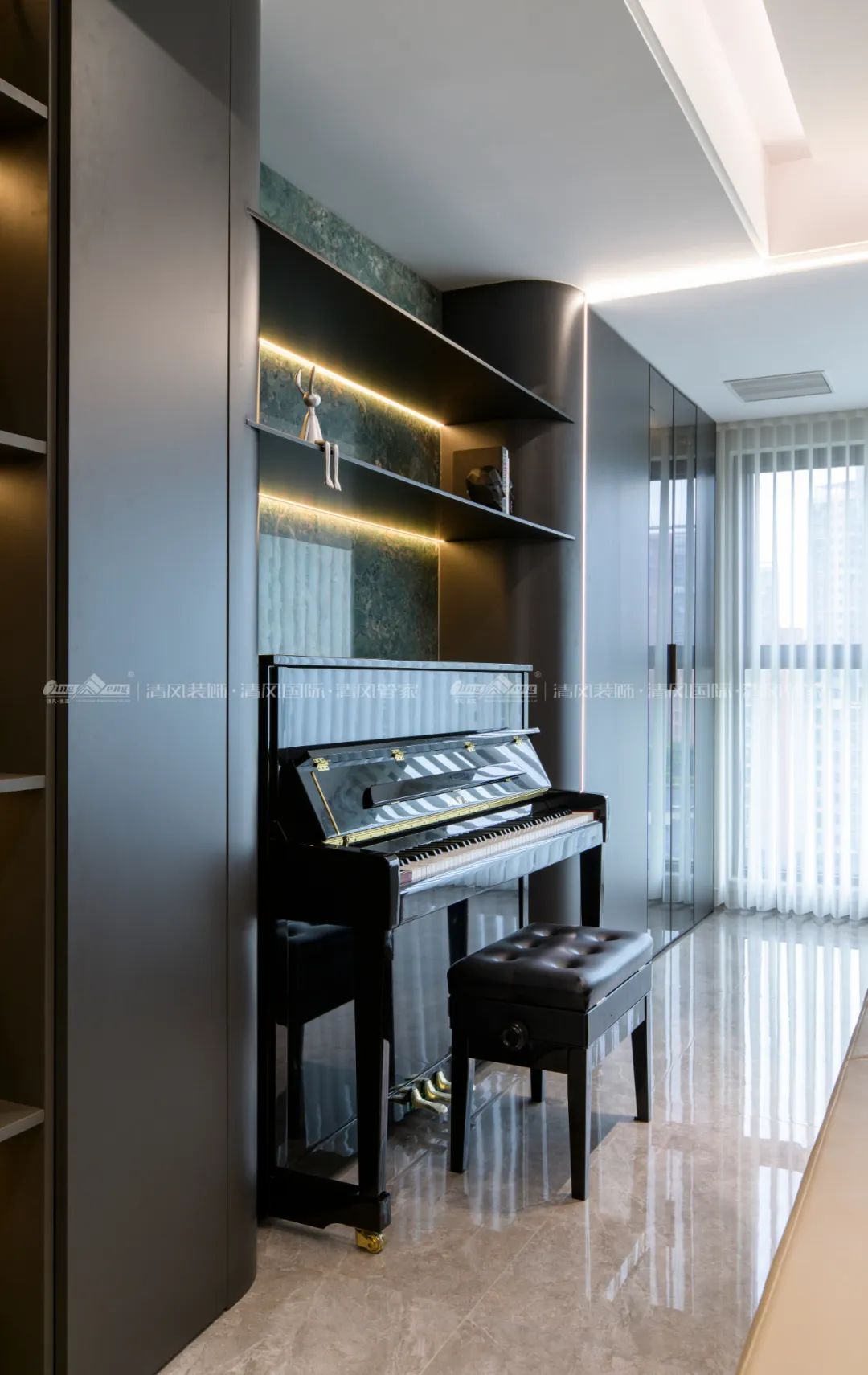 賞·析|198㎡現(xiàn)代輕奢，與精致主義撞個(gè)滿(mǎn)懷！