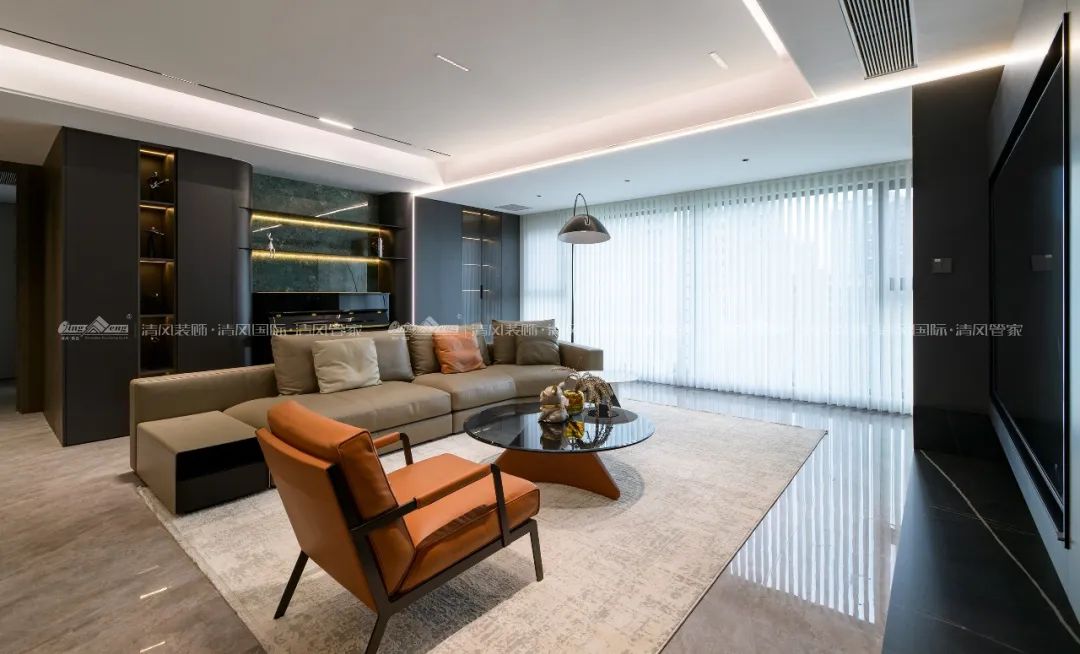 賞·析|198㎡現(xiàn)代輕奢，與精致主義撞個(gè)滿(mǎn)懷！