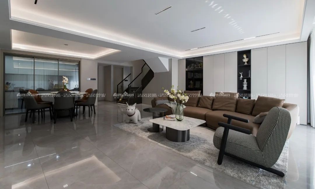 賞·析|180㎡現代簡約，探索家的生活軌跡