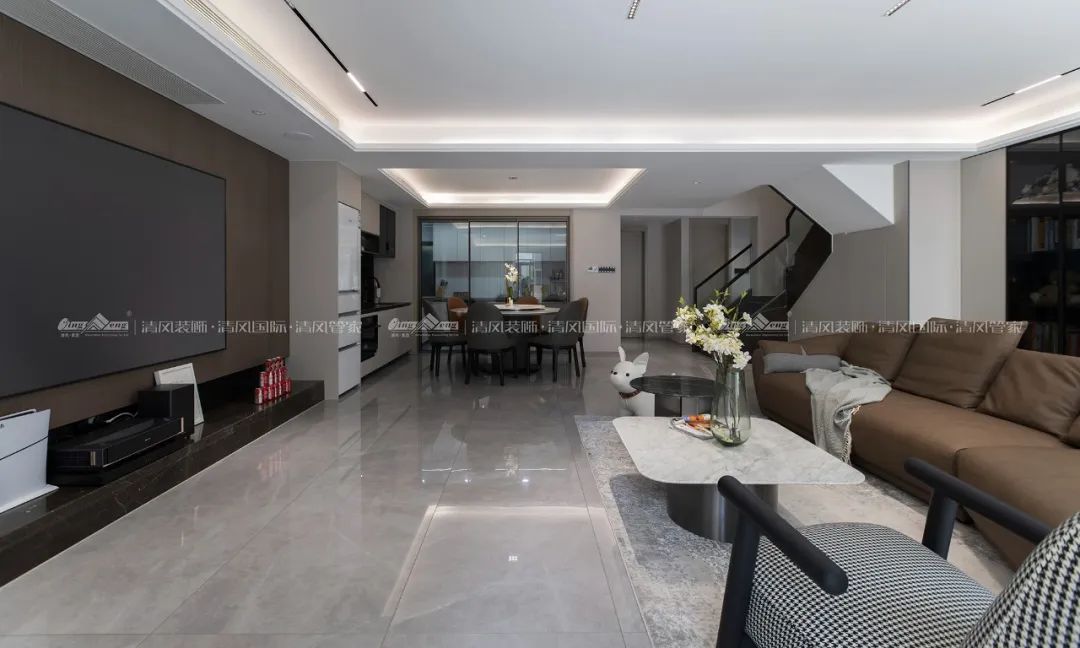 賞·析|180㎡現代簡約，探索家的生活軌跡