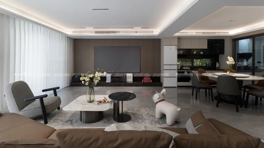 賞·析|180㎡現代簡約，探索家的生活軌跡